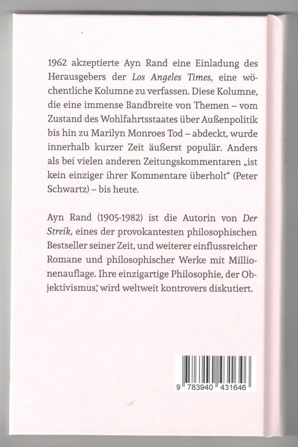 Ayn Rand: Kolumnen und andere Texte (1946-1979)